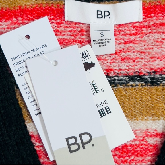 BP. Sweater Cardigan Womens Medium Multicolored Stripped Stretch Size S NWT - Picture 6 of 7
